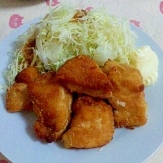 定番シンプルお弁当のおかずにも☆鶏むね肉のから揚げ